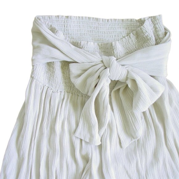 FINAL TOUCH Tiered Wide Leg Swingy Boho Palazzo Pants Women's L - Made in USA - Picture 4 of 8